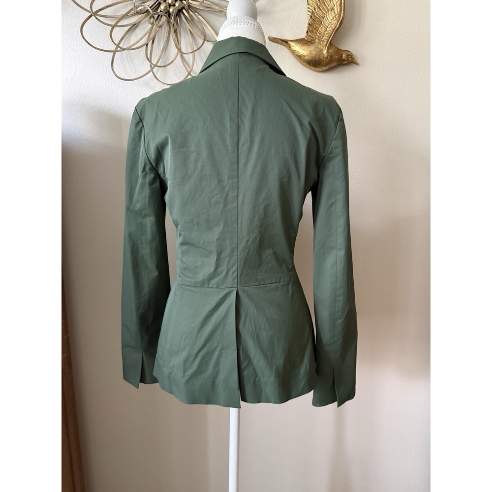 Kenneth Cole New York Olive Stretch Utility Jacket Blazer Women's S - Picture 4 of 10